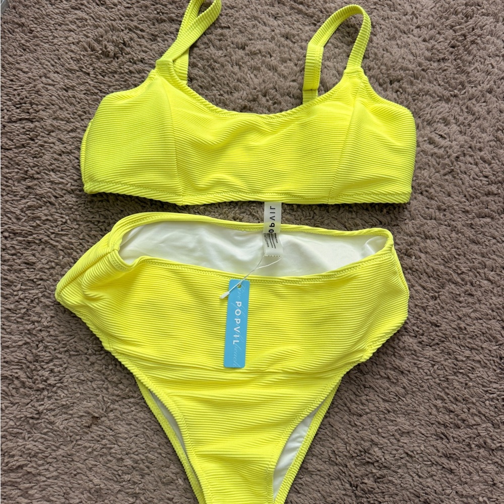 NWT Yellow Bikini Set size m